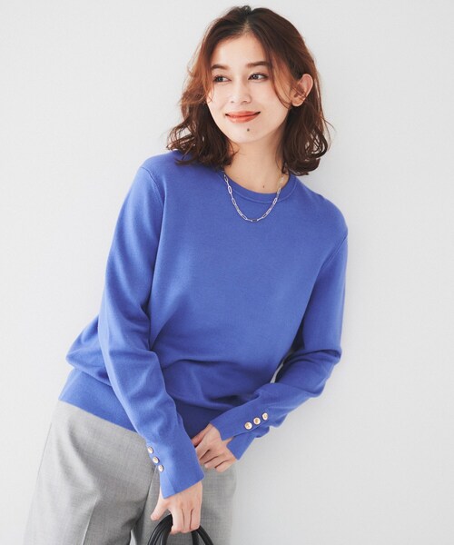 ニット セーター 「洗える／日本製／和紙の清涼感」メッシュ編みニットプルオーバー レディース 洗える／日本製／和紙の清涼感】メッシュ編みニットプルオーバー