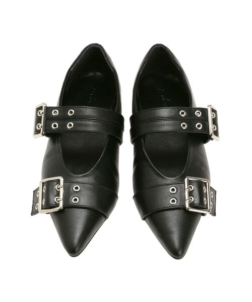 Ungrid パンプス ベルトデザインポインテッド　23.5 新品 Ungrid パンプス ベルトデザインポインテッドシューズ