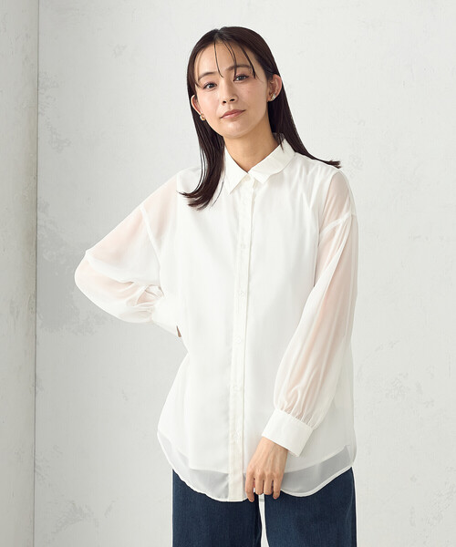 COMME CA ISM（コムサイズム） ブラウス シャツ 夏 入学式 卒業式