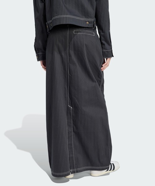 adidas Originals ストライププリント マキシ スカート 送関込 adidas スカート 総柄プリント マキシスカート / アディダス