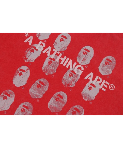A BATHING APE tシャツ GARMENT DYE LOGO RELAXED FIT TEE