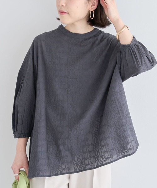 Green Parks ブラウス シャツ インド綿 SET2点 刺繍ブラウス+