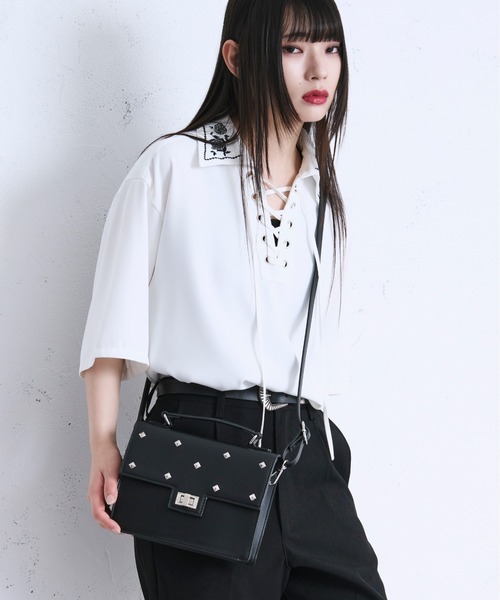 Ellno Loset（エルノロゼット） ショルダーバッグ スタッズショルダー