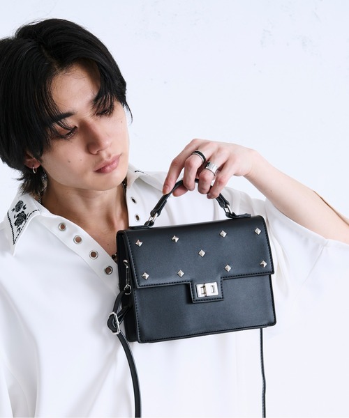 Ellno Loset（エルノロゼット） ショルダーバッグ スタッズショルダー