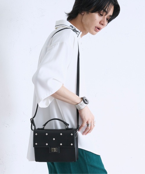 Ellno Loset（エルノロゼット） ショルダーバッグ スタッズショルダー