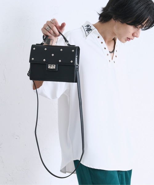 Ellno Loset（エルノロゼット） ショルダーバッグ スタッズショルダー