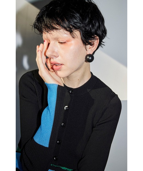 OMMO（オーエムエムオー） カーディガン POINT SHEER KNIT CD