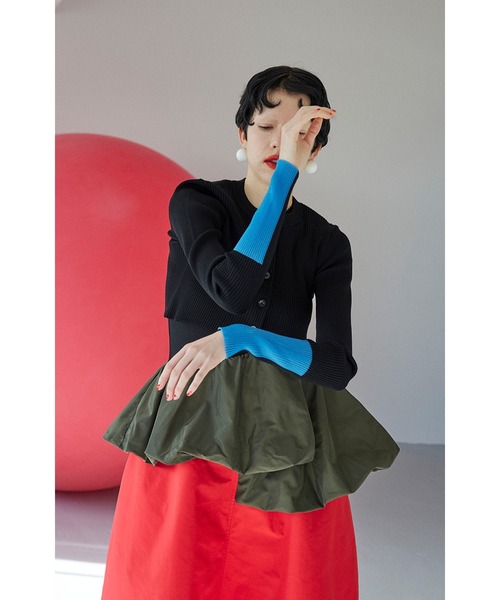 OMMO（オーエムエムオー） カーディガン POINT SHEER KNIT CD