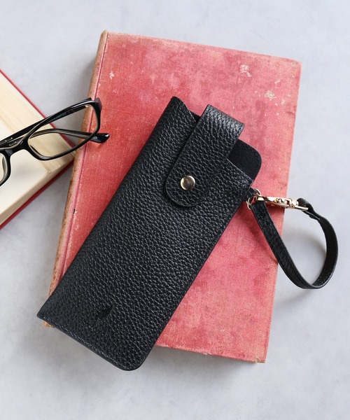 mieno（ミエノ） 「mieno」メガネケース 革 ストラップ付 : ZOZOTOWN