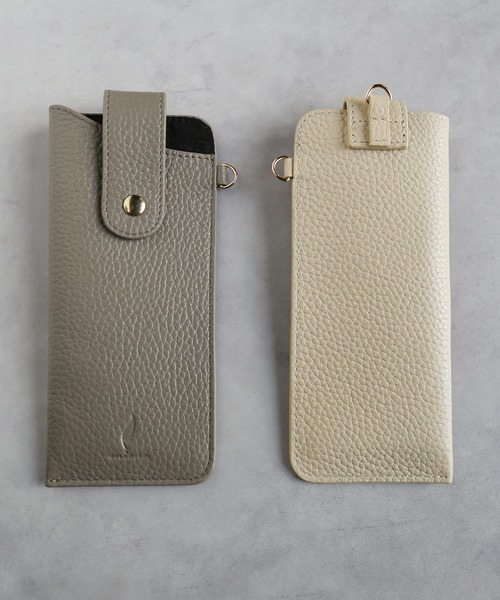 mieno（ミエノ） 「mieno」メガネケース 革 ストラップ付 : ZOZOTOWN