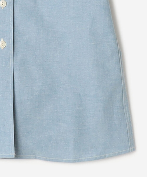ブラウス シャツ ANATOMICA | シャンブレー オープンカラー半袖シャツ WOMEN レディース ANATOMICA | シャンブレー オープンカラー半袖シャツ WOMEN