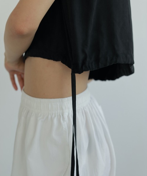 ブラウス シャツ Sleeveless Drawstring Tops レディース anuke ブラウス シャツ Sleeveless Drawstring Tops レディース