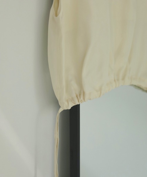 ブラウス シャツ Sleeveless Drawstring Tops レディース anuke ブラウス シャツ Sleeveless Drawstring Tops レディース