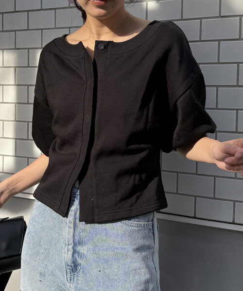 CAPRICIEUX LE'MAGE tシャツ 前開きパフトップス レディース