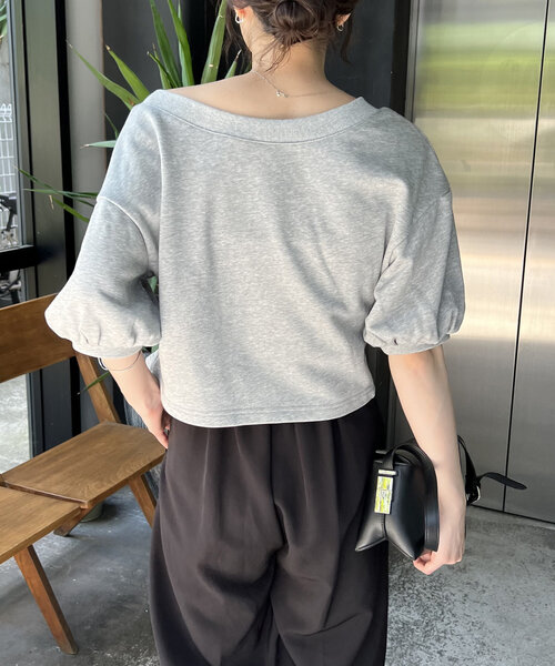 CAPRICIEUX LE'MAGE tシャツ 前開きパフトップス レディース