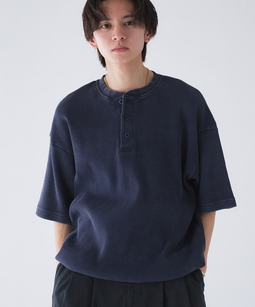 L'Appartement AMERICANA サーマル　ヘンリーネックtシャツ L'Appartement AMERICANA サーマル ヘンリーネックtシャツ