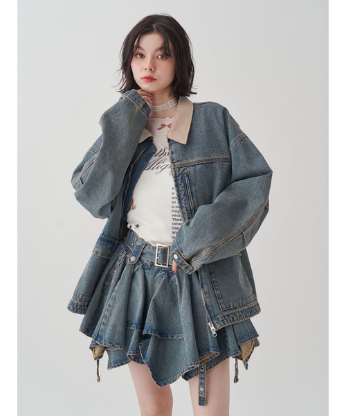 jouetie（ジュエティ） デニムジャケット gジャン ルーズワーク