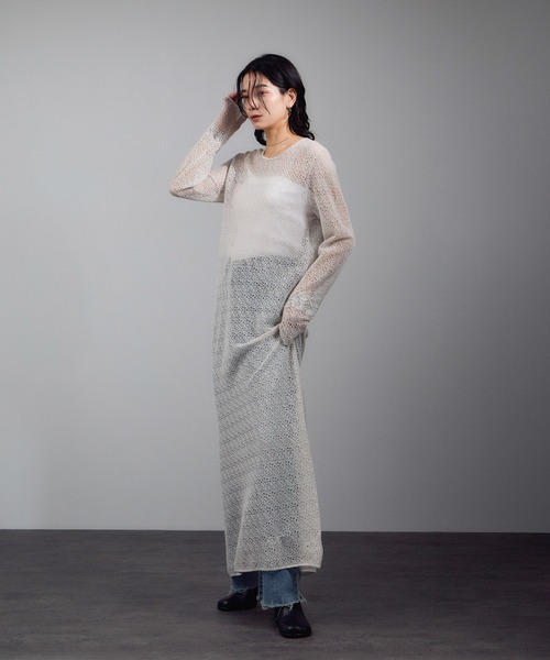 サロン アダム エ ロペ（SALON adam et rope’ ）/レースシアーワンピース SALON adam et rope'（サロン アダム エ ロペ） ワンピース レース
