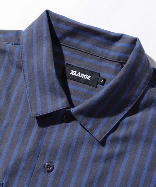 XLARGE（エクストラ ラージ） シャツ STRIPE WORK SHIRT メンズ