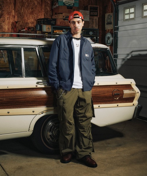 XLARGE ストライプ ラガーシャツ Mサイズ XLARGE ストライプ ラガーシャツ Mサイズ ウェア