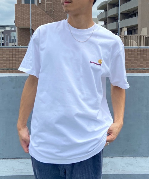 「Carhartt WIP」 半袖Tシャツ M ベージュ メンズ
