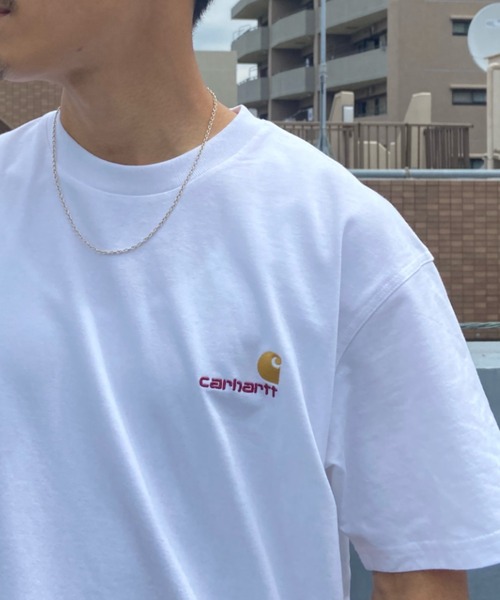 「Carhartt WIP」 半袖Tシャツ M ベージュ メンズ
