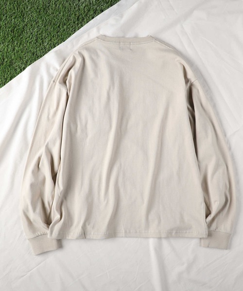 「CAMP7」 長袖Tシャツ L ベージュ メンズ