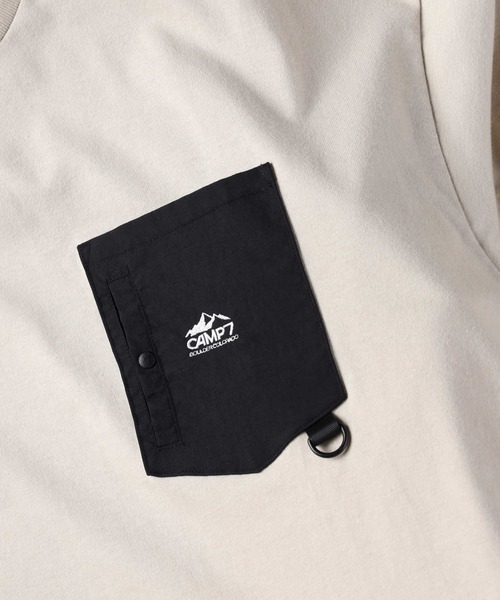 「CAMP7」 長袖Tシャツ L ベージュ メンズ