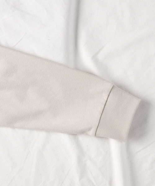 「CAMP7」 長袖Tシャツ L ベージュ メンズ