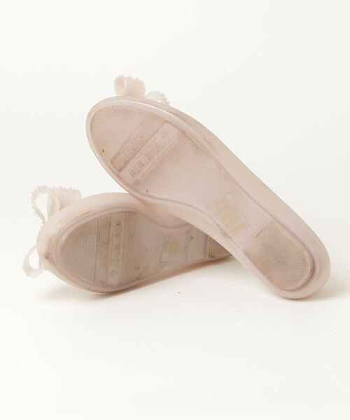 「melissa」 リボンフラットパンプス 24cm グレー レディース_画像3