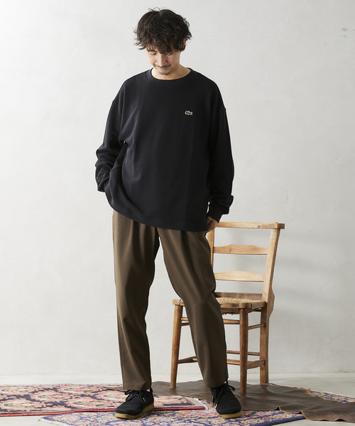 「LACOSTE」 長袖Tシャツ 4 グリーン メンズ