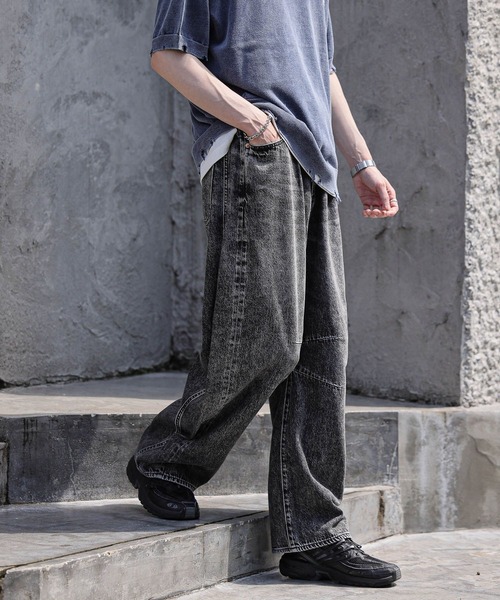 「RAGEBLUE」 加工デニムパンツ MEDIUM ブルー メンズ