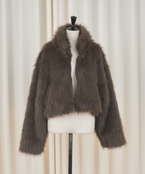 AIC. ボリュームファースタンドショートブルゾン セール】ボリュームファースタンドショートブルゾン（ブルゾン）｜AIC