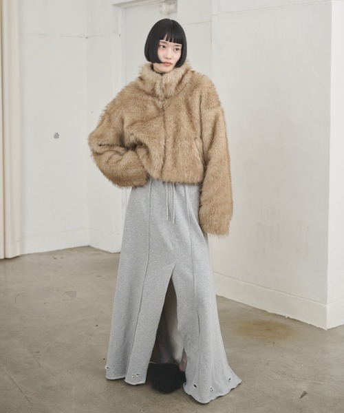 AIC. ブルゾン アウター ボリュームファースタンドショートブルゾン