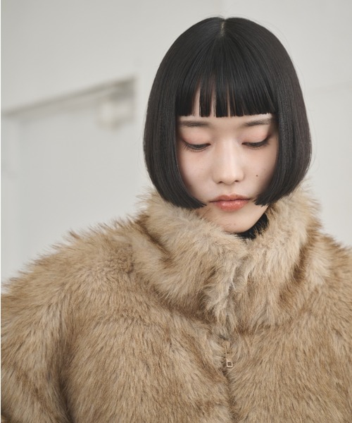 AIC. ブルゾン アウター ボリュームファースタンドショートブルゾン