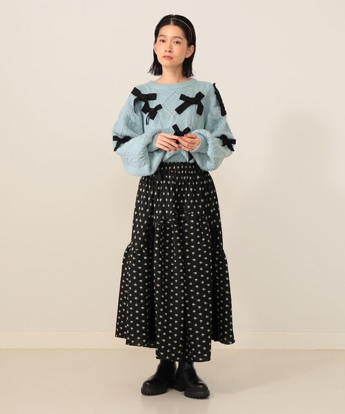 CAROLINA GLASER（カロリナ グレイサー） スカート フラワー サイド