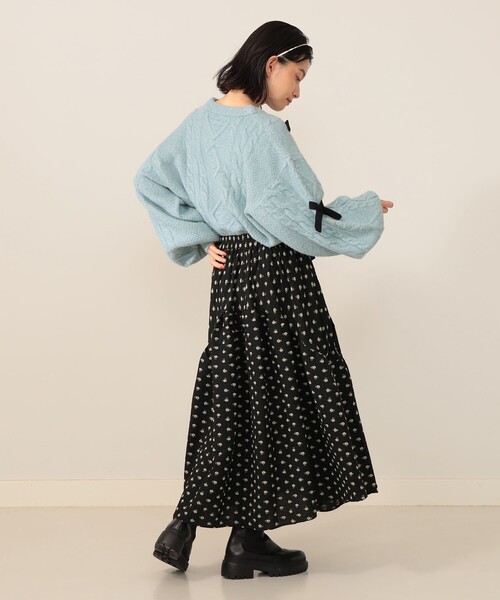 CAROLINA GLASER（カロリナ グレイサー） スカート フラワー サイド