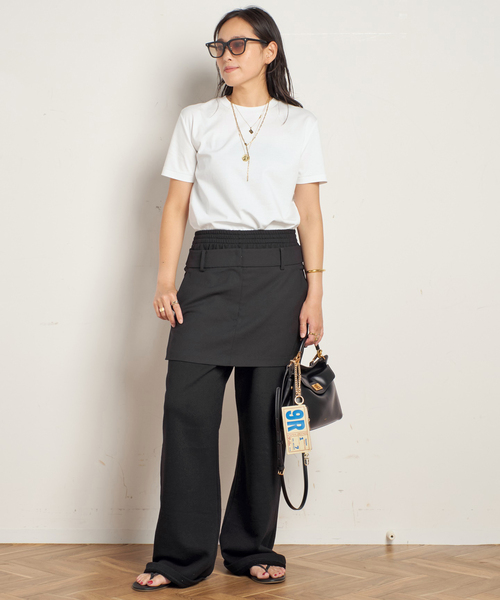 apstudio コンパクトTシャツ　ベージュ コンパクトTシャツ（Tシャツ／カットソー）｜AP STUDIO