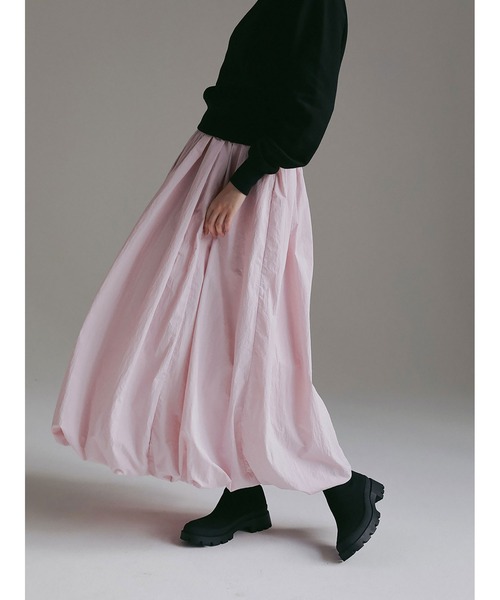 K05692)HER. ハー　ワッシャーフレアスカート ロングスカート　2 Skirt | Bottoms | HER. Online Store