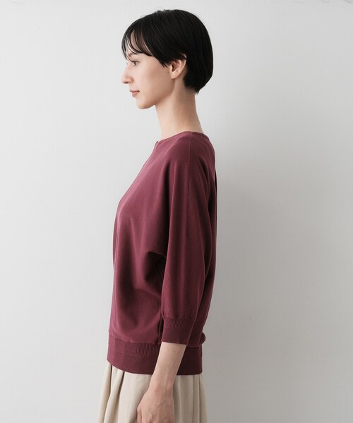 Dessin（デッサン） ニット セーター 「洗える」後ろボタンニットプル