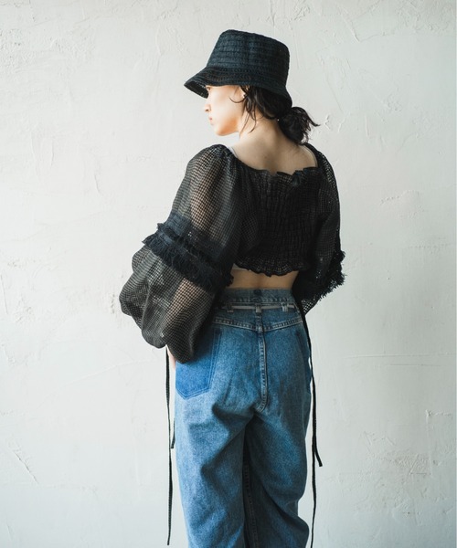 「ORIENT MILLINERY」 ボレロ FREE ホワイト レディース_画像3