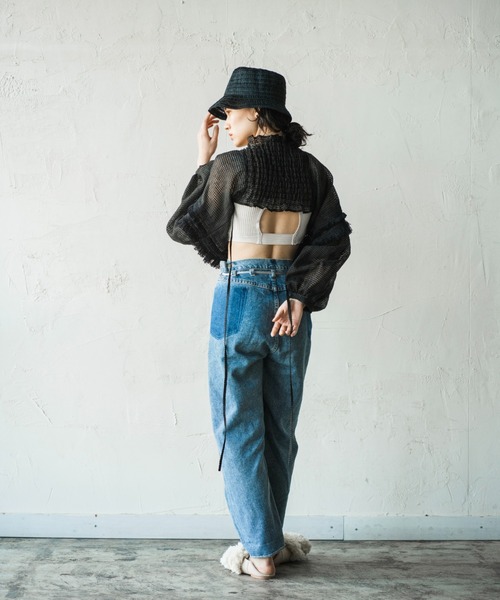 「ORIENT MILLINERY」 ボレロ FREE ホワイト レディース_画像5