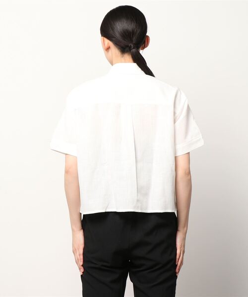 「FRED PERRY」 半袖シャツ 10 ホワイト レディース_画像3