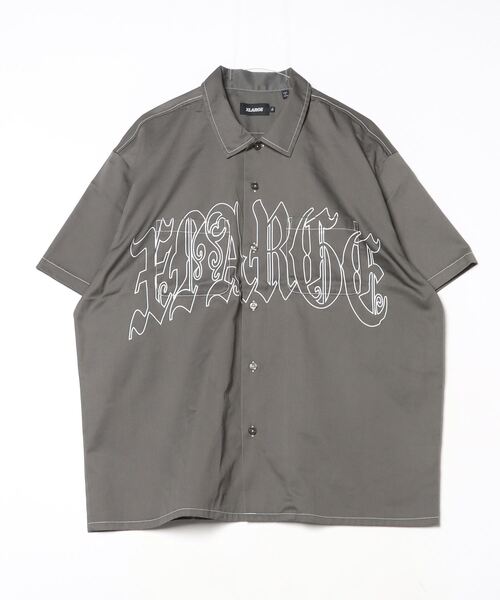 「XLARGE」 半袖シャツ M グレー メンズの画像