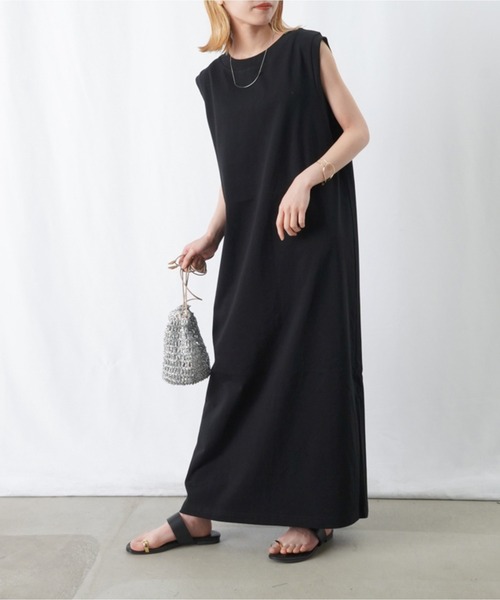 「LUCA/LADY LUCK LUCA」 ノースリーブワンピース FREE ブラック レディース_画像2