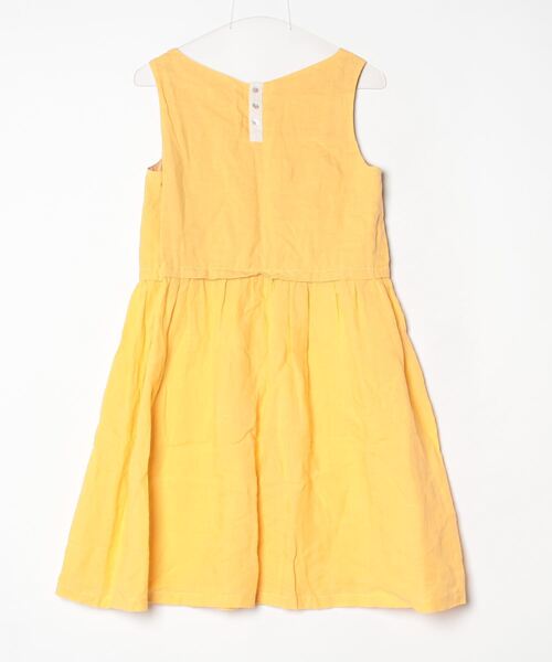 「Crespi」 ノースリーブワンピース 38 イエロー レディース_画像2