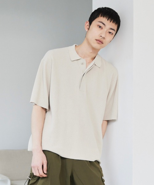 soerte 半袖ニット 2 アイボリー メンズ : ZOZOTOWN Yahoo!店 - 通販