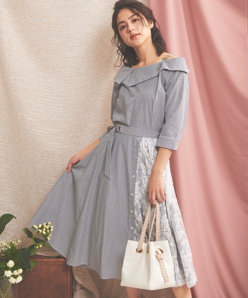 「NOELA」 長袖ブラウス FREE ブルー レディース_画像2