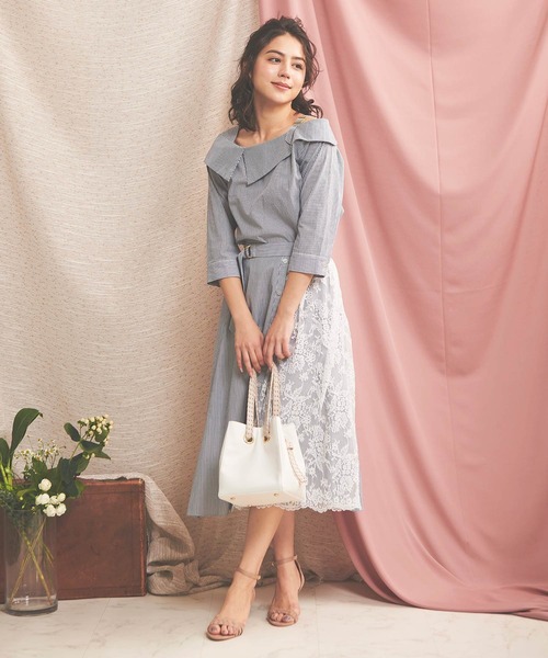 「NOELA」 長袖ブラウス FREE ブルー レディース_画像5