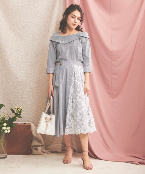 「NOELA」 長袖ブラウス FREE ブルー レディース_画像6